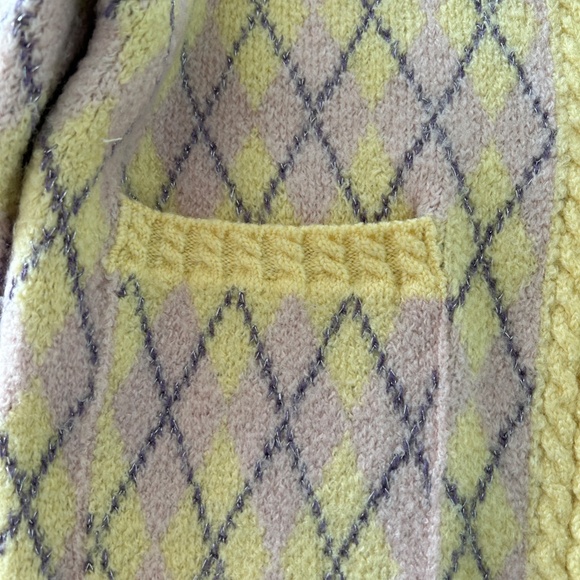 Butter Yellow and Lilac Sweater - Picture 3 of 4